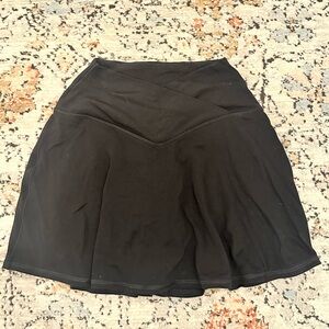 Aerie Offline RealMe Black Cross-Over Skort | XS